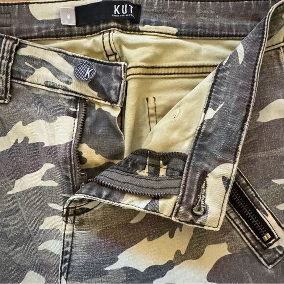 Kut From The Kloth camo straight leg mid rise jeans pants size 6
 b36 - Picture 4 of 6
